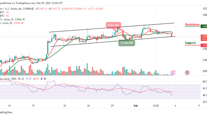 Bitcoin Price Prediction for Today, February 5: BTC/USD At Risk of Downside as Price Hits $23,000
