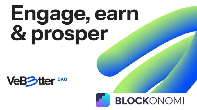 VeBetterDAO: 2 New Tokens & Airdrop, VeChain’s Moonshot for Mass Sustainability Adoption