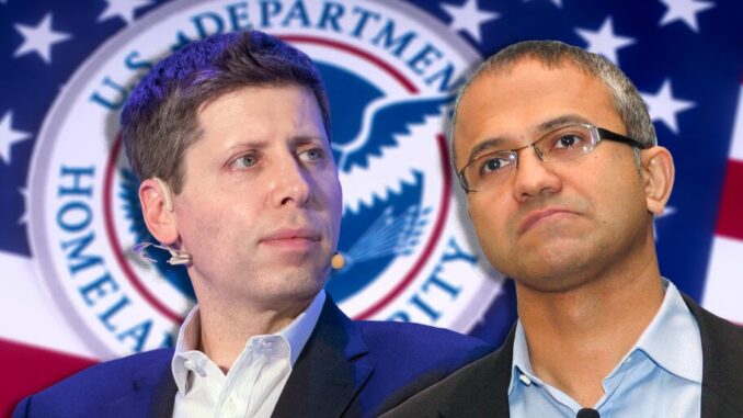 Sam Altman, Satya Nadella Join High-Powered AI Safety Board for Homeland Security