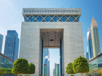 An image of the Dubai International Financial Centre